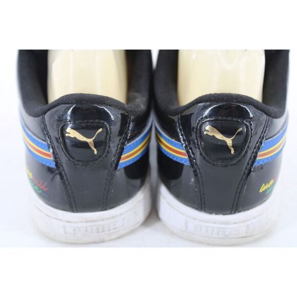 Puma Basket x DR Dee & Ricky Womens 36041801 Black Patent Leather Shoes Size 8.5 - Picture 8 of 12